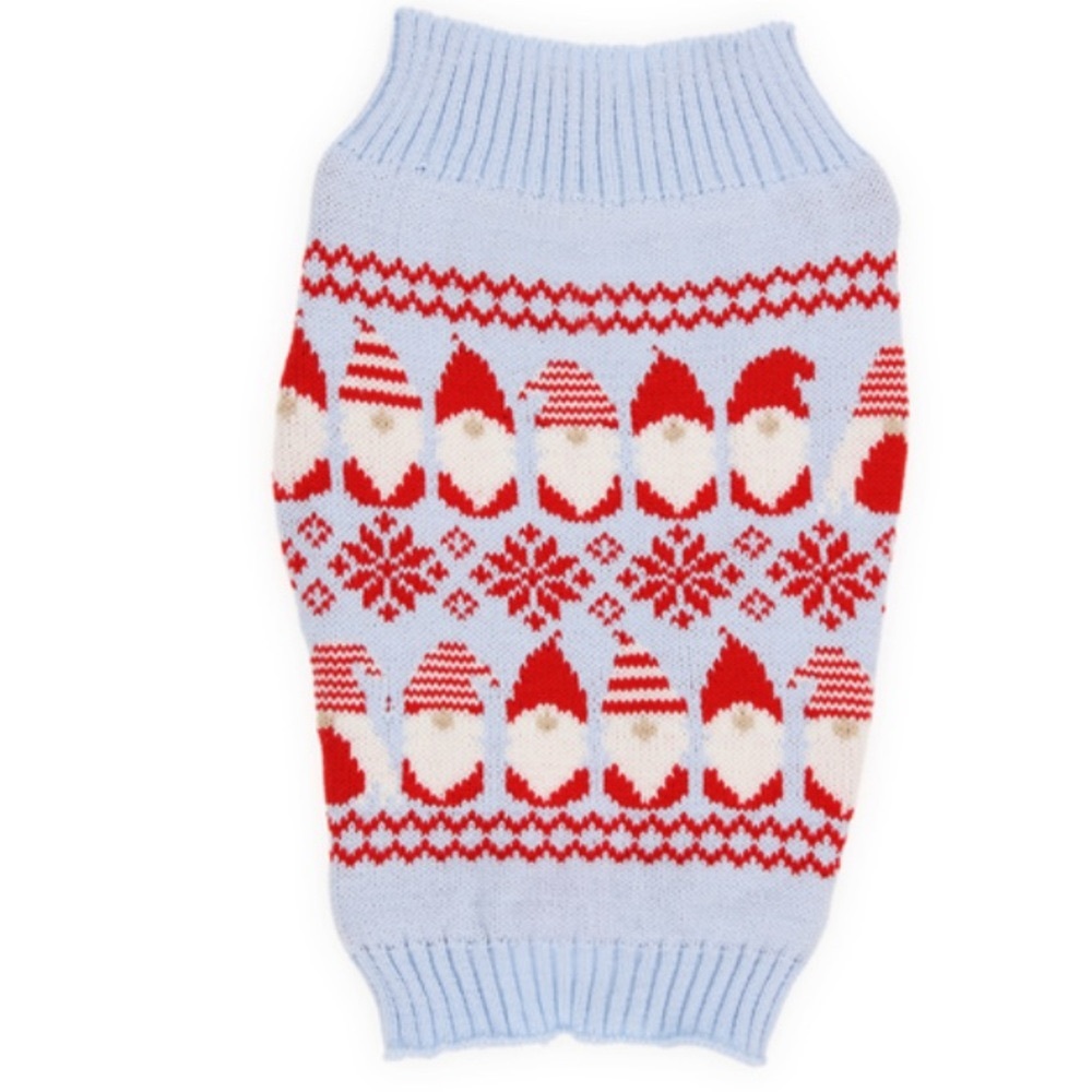 NWT dog holiday pet sweater Christmas gnomes ugly Christmas sweater for dog cat - Picture 2 of 16
